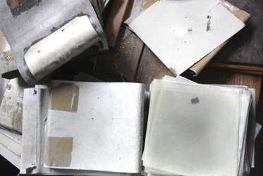 Herstellung Blattgold Material Pergamentpapier
